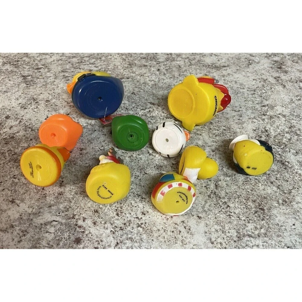 Rubber Ducks 10 Duckies for Jeep Ducking Chicago Firefighter Construction Worker - Picture 6 of 15